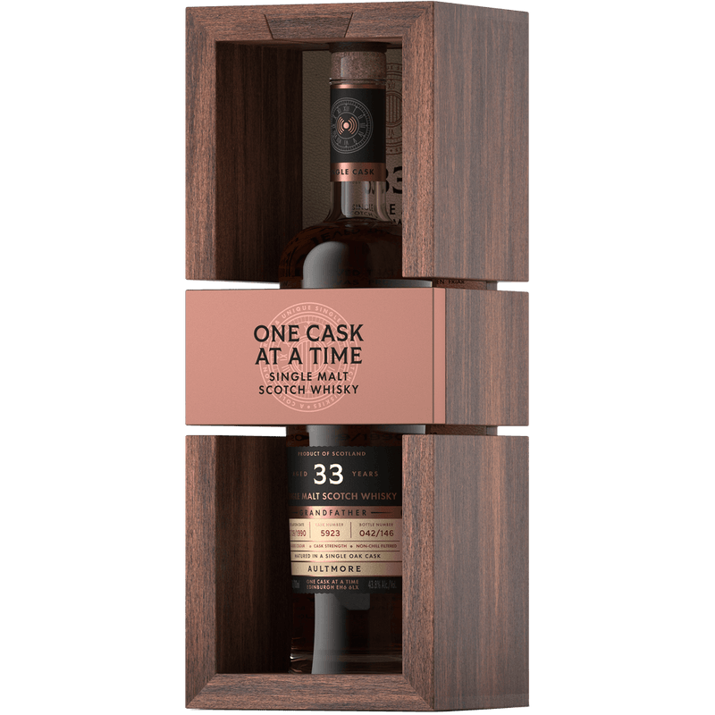 Aultmore 1990 bottle and carton