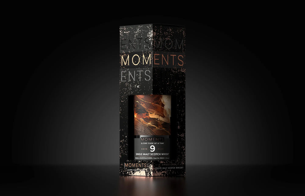 The Dark Zest in its gift carton, on a dark ground