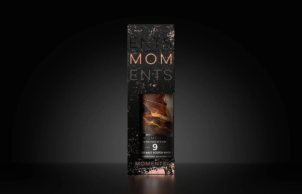 The Dark Zest in its gift carton, on a dark ground