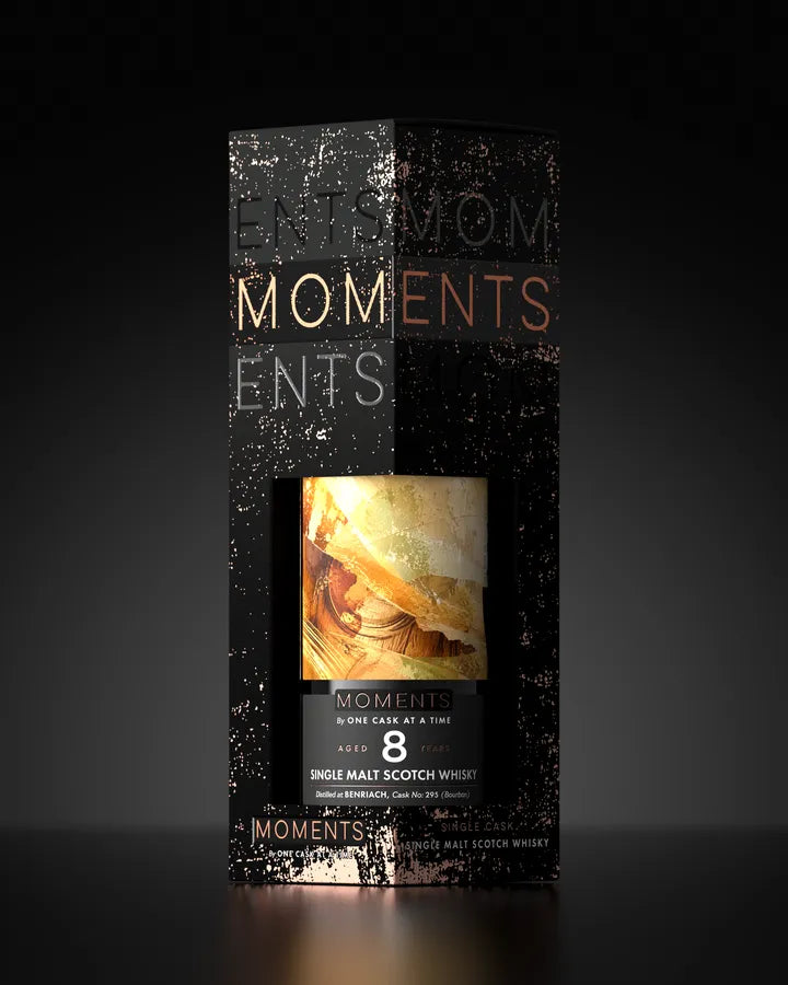 Benriach 8 Jahre in seiner Moments-Verpackung